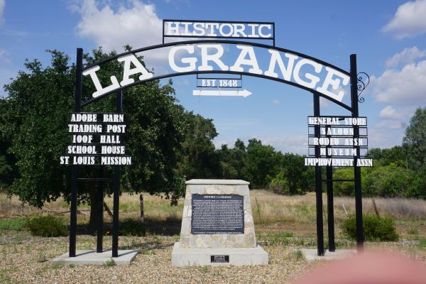 [Picture of Historic La Grange sign]